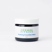 Load image into Gallery viewer, Cobalt Blue glass jar of Dermal Fitness Soothing Cucumber Mask
